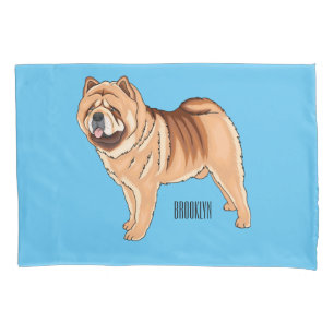 Funda De Cojín Ilustracion de personalizado de perro Chow Chow