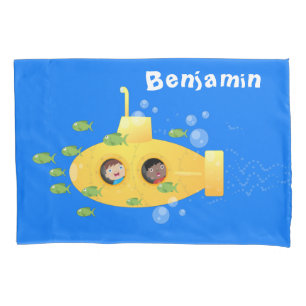Funda De Cojín Ilustracion de personalizado de pescado submarino 