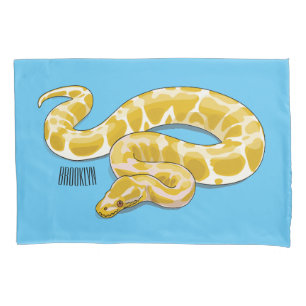 Funda De Cojín Ilustracion de personalizado de pitón birmano