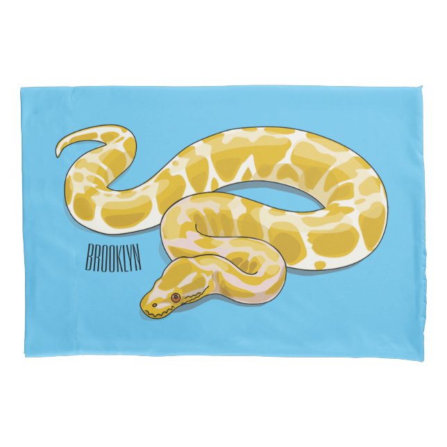 Funda De Cojín Ilustracion de personalizado de pitón birmano (Anverso)