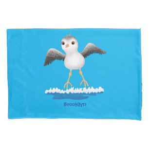 Funda De Cojín Ilustracion de personalizado de sandpier de bebé