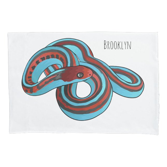 Funda De Cojín Ilustracion de personalizado de serpiente de San F (Anverso)