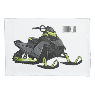 Funda De Cojín Ilustracion de personalizado para motos de nieve