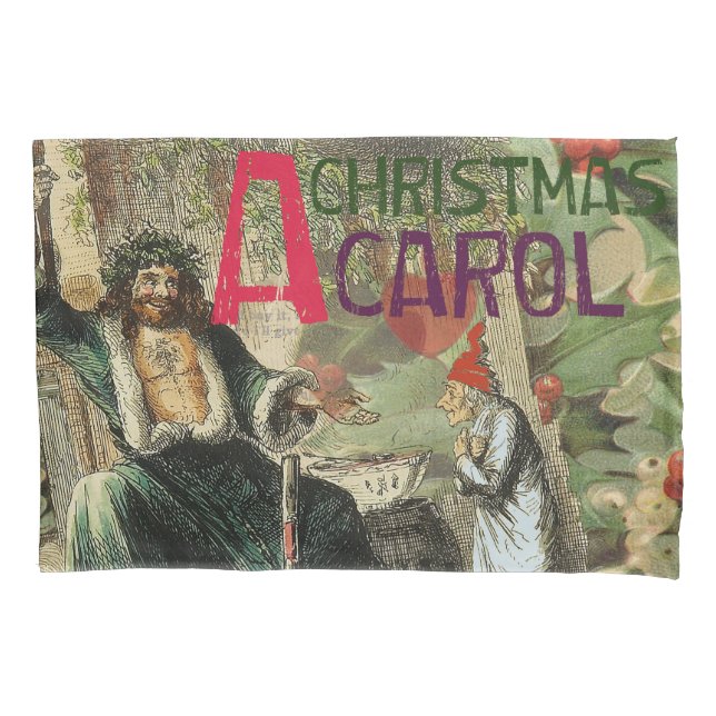Funda De Cojín Ilustración del Fantasma de la Navidad Presente Sc (Anverso)