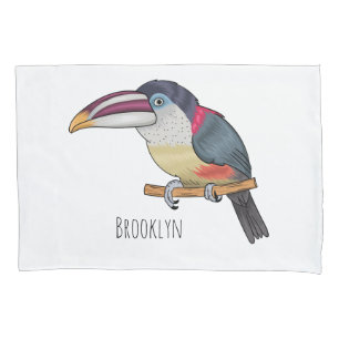 Funda De Cojín Ilustracion del personalizado de aves de Curl cres