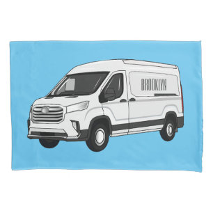 Funda De Cojín Ilustracion del personalizado de la camioneta de e