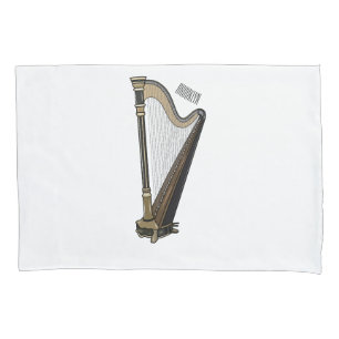Funda De Cojín Ilustracion Harp personalizado