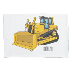 Funda De Cojín Ilustracion personalizado Bulldozer