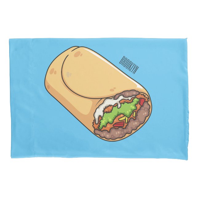 Funda De Cojín Ilustracion personalizado Burrito (Anverso)