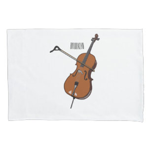 Funda De Cojín Ilustracion personalizado Cello