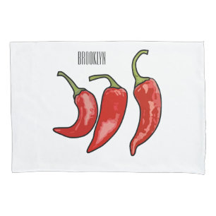 Funda De Cojín Ilustracion personalizado Chili