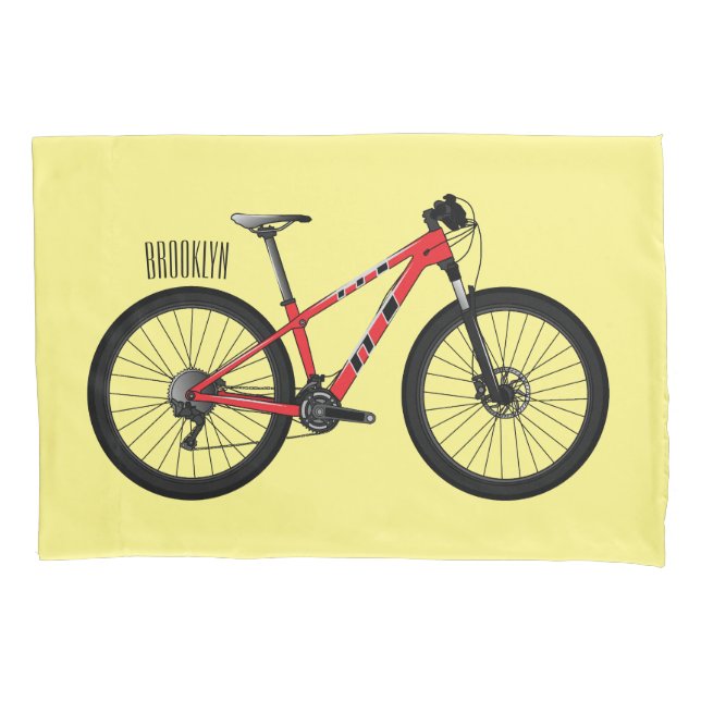 Funda De Cojín Ilustracion personalizado de bicicletas (Anverso)