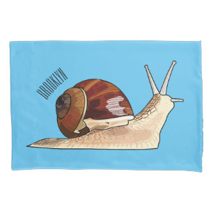 Funda De Cojín Ilustracion personalizado de caracoles