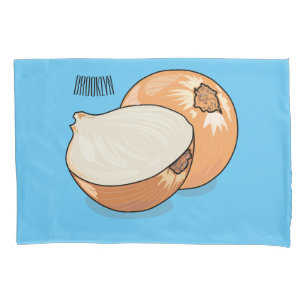 Funda De Cojín Ilustracion personalizado de cebolla