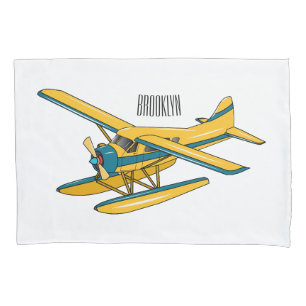 Funda De Cojín Ilustracion personalizado de hidroavión