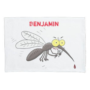Funda De Cojín Ilustracion personalizado de insectos de mosquitos