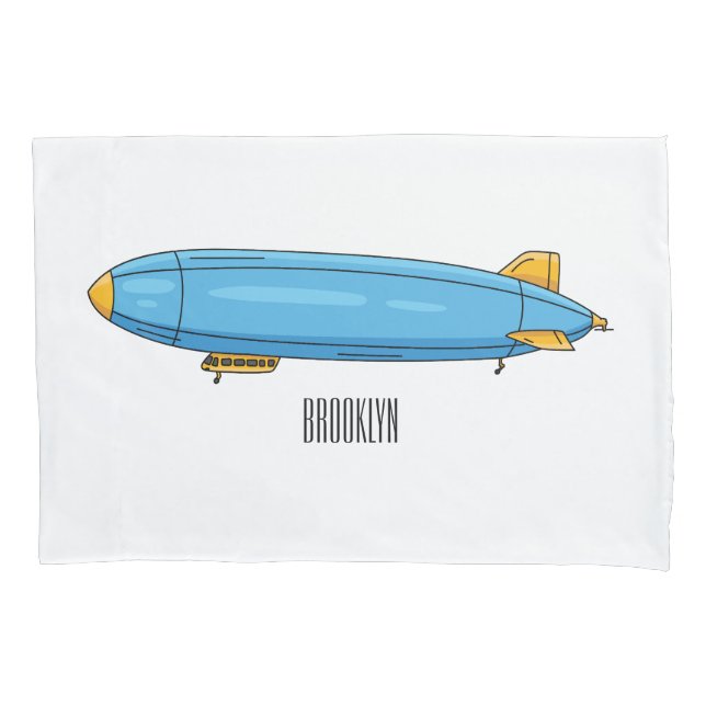 Funda De Cojín Ilustracion personalizado de la aeronave (Anverso)