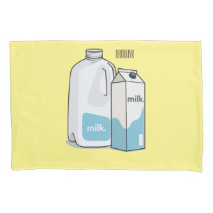 Funda De Cojín Ilustracion personalizado de leche