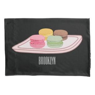 Funda De Cojín Ilustracion personalizado de Macaron