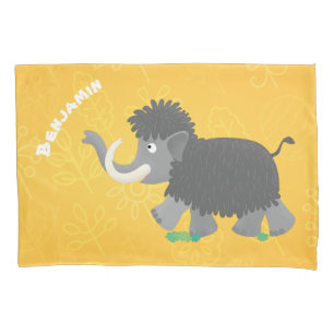 Funda De Cojín Ilustracion personalizado de mamut torpe