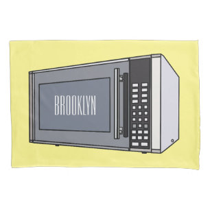 Funda De Cojín Ilustracion personalizado de microondas