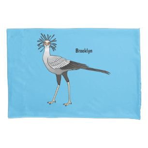 Funda De Cojín Ilustracion personalizado de pájaro de Secretario