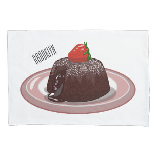 Funda De Cojín Ilustracion personalizado de pastelitos de lava de