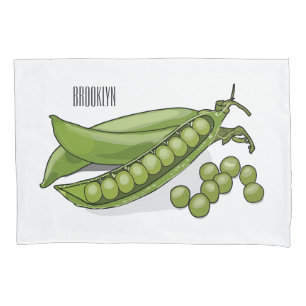Funda De Cojín Ilustracion personalizado de Pea