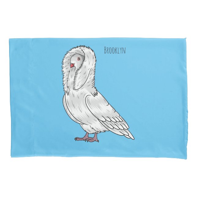 Funda De Cojín Ilustracion personalizado de pichón de Jacobin (Anverso)