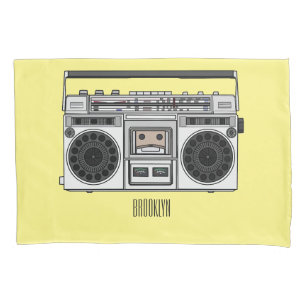 Funda De Cojín Ilustracion personalizado de radio