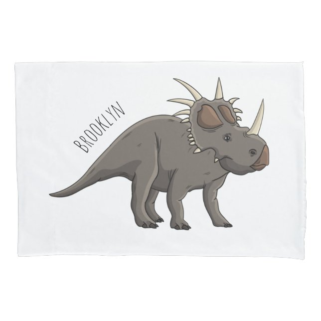 Funda De Cojín Ilustracion personalizado de Styracosaurus (Anverso)