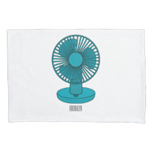 Funda De Cojín Ilustracion personalizado de ventilador