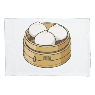Funda De Cojín Ilustracion personalizado Dim sum