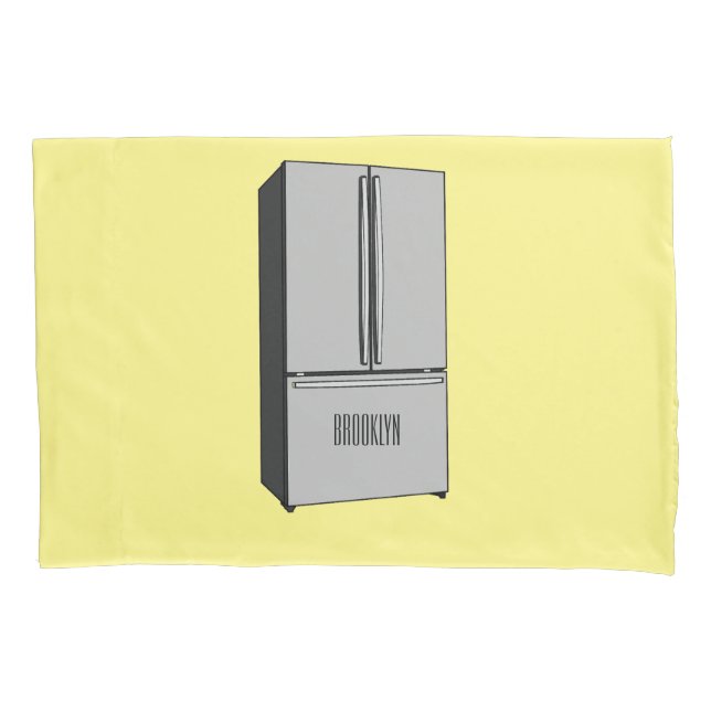 Funda De Cojín Ilustracion personalizado frigorífico de puerta fr (Anverso)