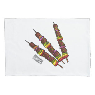 Funda De Cojín Ilustracion personalizado kebab o kabob