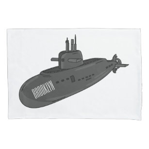 Funda De Cojín Ilustracion personalizado submarino