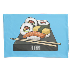 Funda De Cojín Ilustracion personalizado Sushi