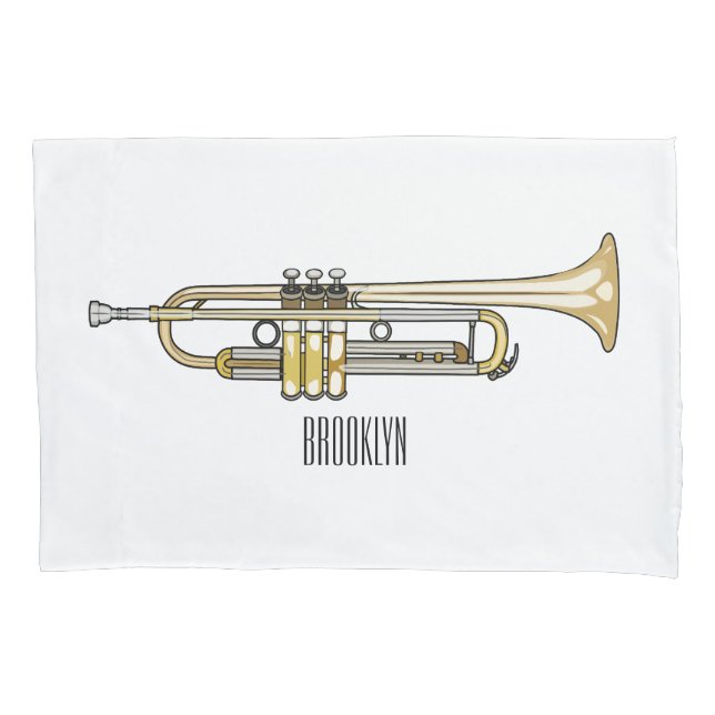 Funda De Cojín Ilustracion personalizado Trumpet (Anverso)
