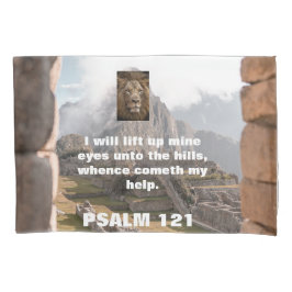 Funda De Cojín imaginen, blanco, león, devoción, biblia,