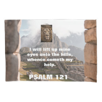 Funda De Cojín imaginen, blanco, león, devoción, biblia,