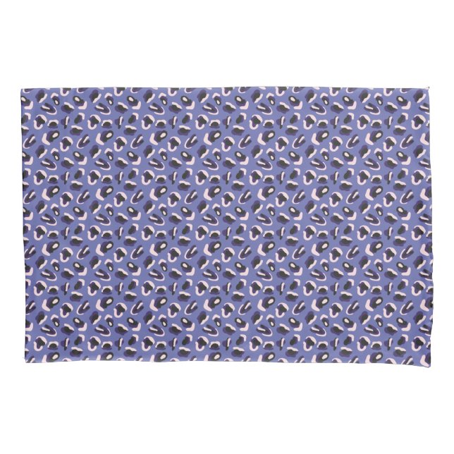 Funda De Cojín Impresión de animal abstracto púrpura (Anverso-izquierdo)