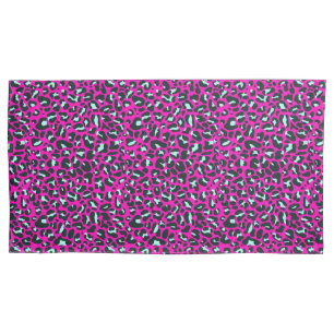 Funda De Cojín Impresión de animales de leopardo de chita rosado