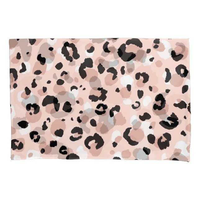 Funda De Cojín Impresión de animales leopardos abstractos moderno (Anverso)