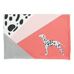 Funda De Cojín Impresión de bloques abstractos de Dalmacia - ros