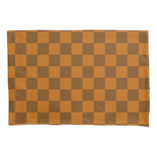 Funda De Cojín Impresión de bloques de color beige marrón