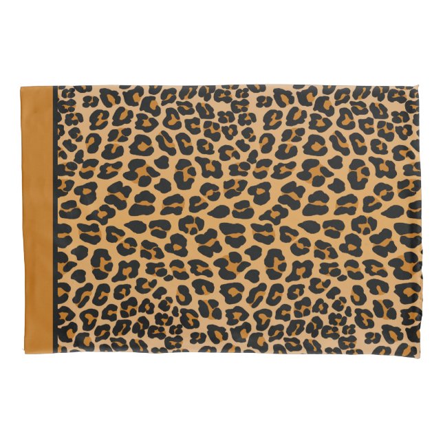 Funda De Cojín Impresión de leopardo (Anverso)