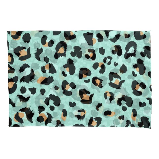 Funda De Cojín Impresión de leopardo, patrón animal (Anverso)