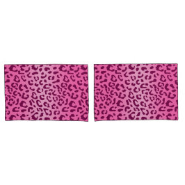 Funda De Cojín Impresión de leopardo rosa elegante