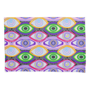 Funda De Cojín Impresión de ojos abiertos insomnio