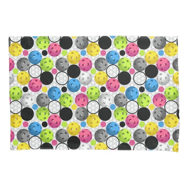 Funda De Cojín Impresión de Pickleball (Anverso)